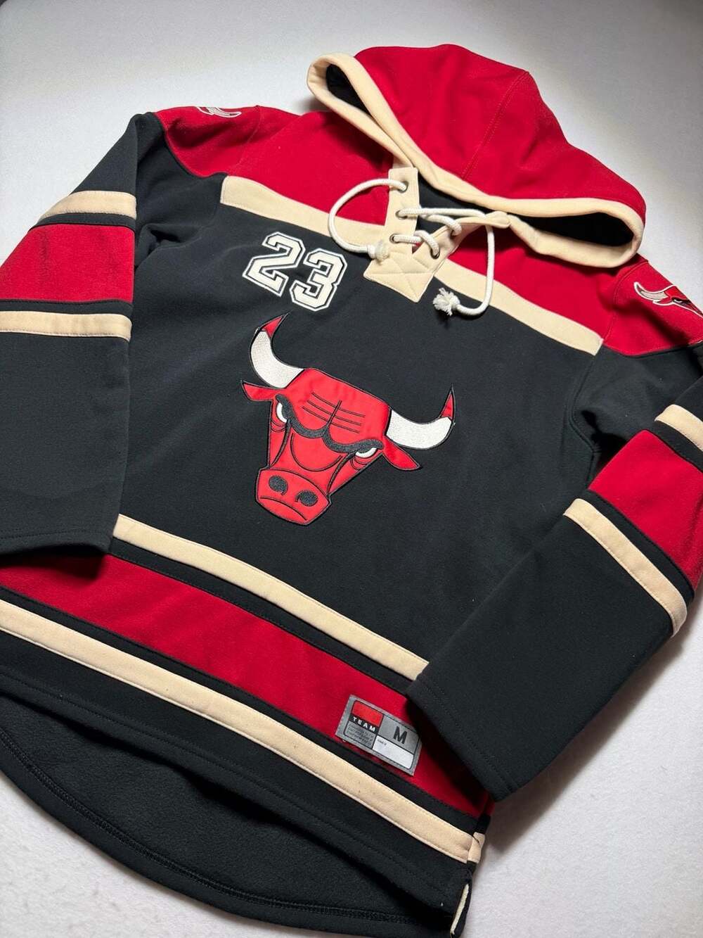 '47 Brand Chicago Bulls Michael Jordan 23 Superior Lacer Hoodie Sweatshirt